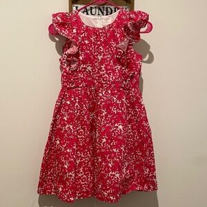 Crewcuts Vibrant Red and White Kids Dress
